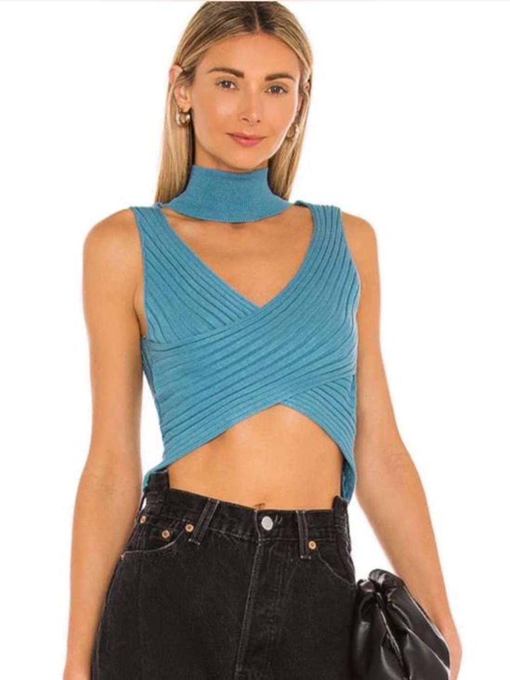 Revolve: Superdown ‘Alora’ Wrap Top, Size: XS